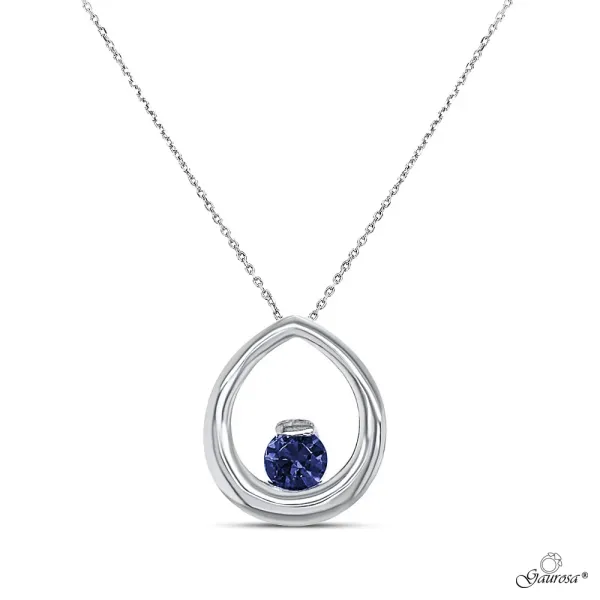 Collana Goccia Zaffiro