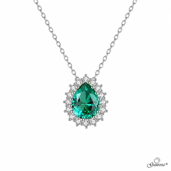 Collana Goccia Reale Smeraldo