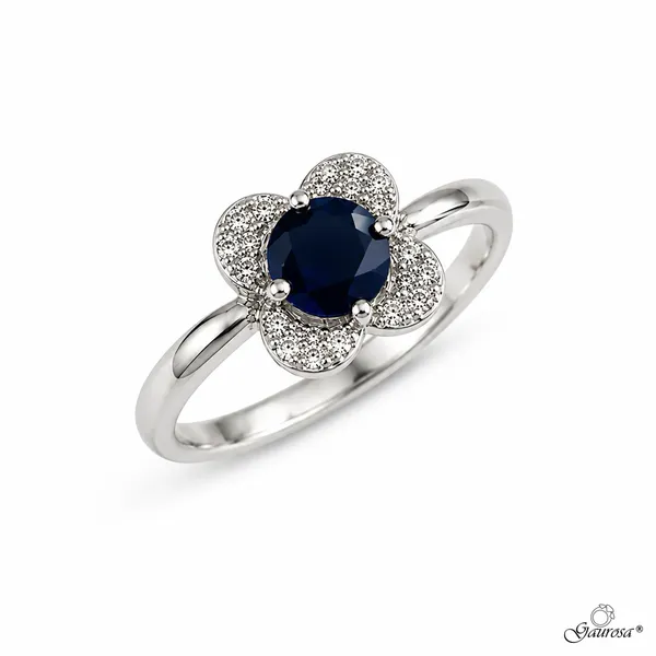 Anello Eleganza Fiore in Argento 925 Rodiato