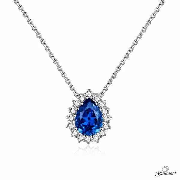 Collana Goccia Reale Zaffiro