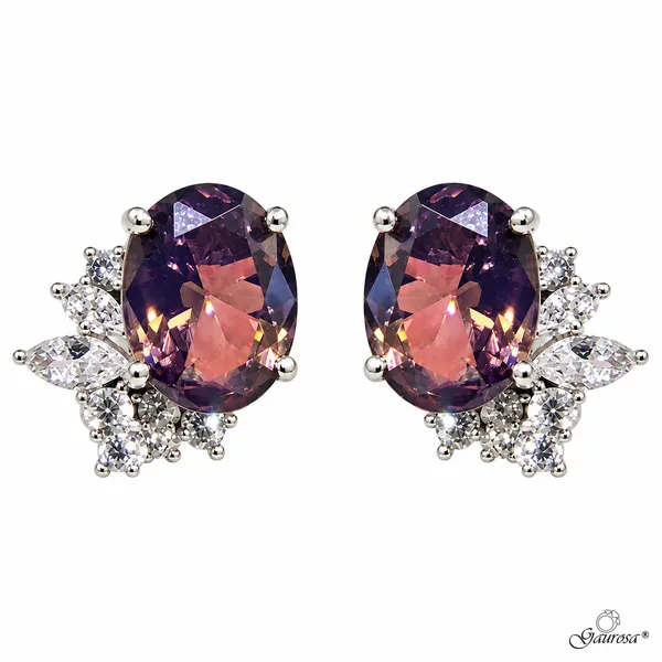 Orecchini Aurora Ametista in Argento 925 Rodiato