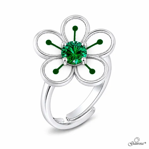 Anello BiancoSpino Smaltato
