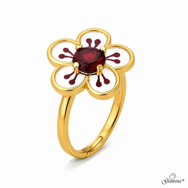 Anello BiancoSpino Smaltato