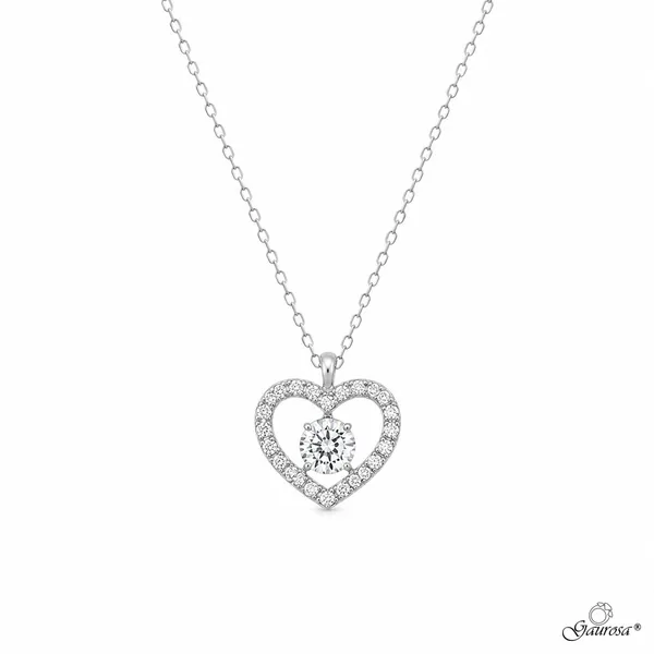 Collana Cuore con Punto Luce