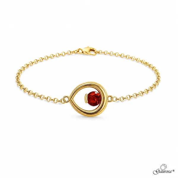 Bracciale Goccia Rubino