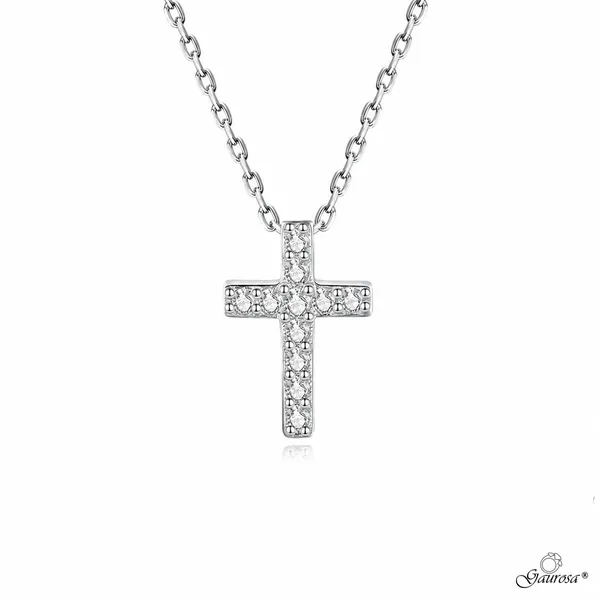 Collana Croce Zirconi