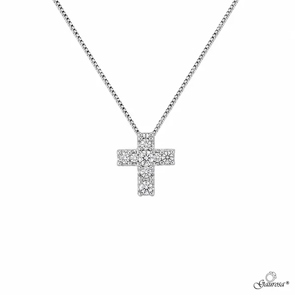 Collana Croce Pavè