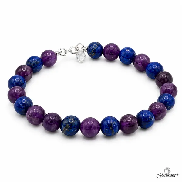Bracciale Ametista e Lapislazzuli