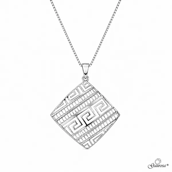 Collana Gaurosa Greca Traforata