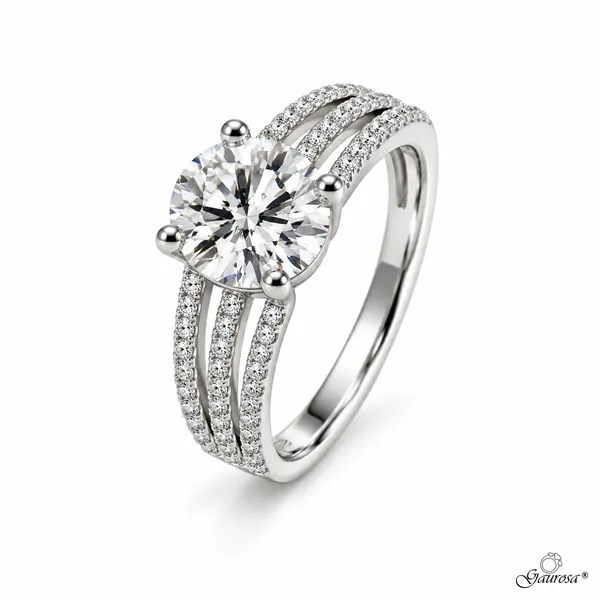 Anello Eclat con Zirconi