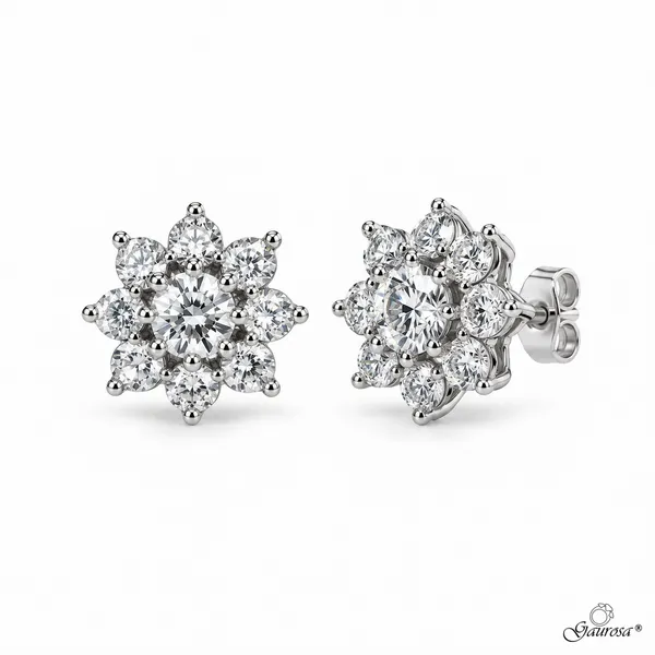 Orecchini Star Argento Rodiato