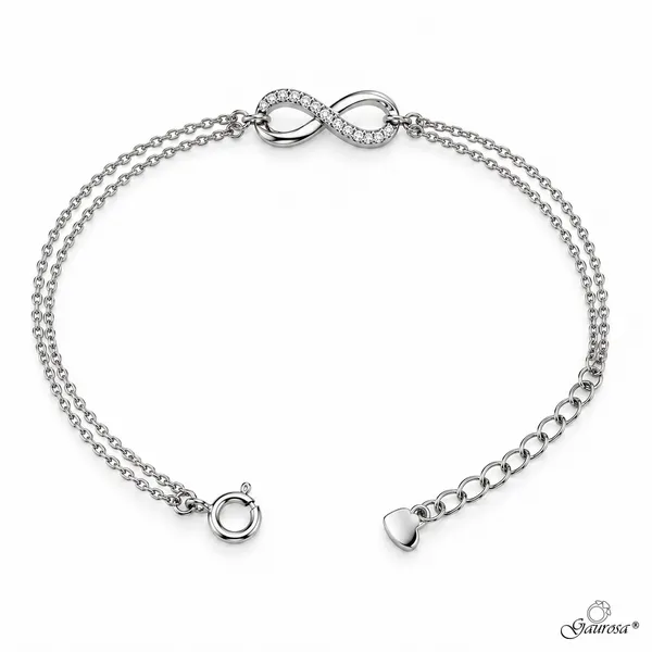 Bracciale Moissanite Infinito
