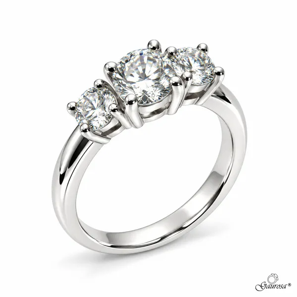 Anello Trilogy Moissanite