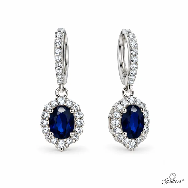 Orecchini Pendenti Blu Gaurosa