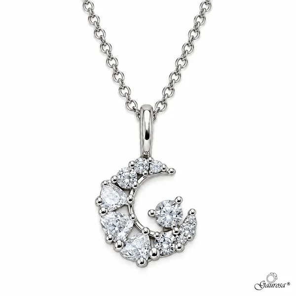 Collana Gaurosa Luna di Luce in Argento Rodiato 925